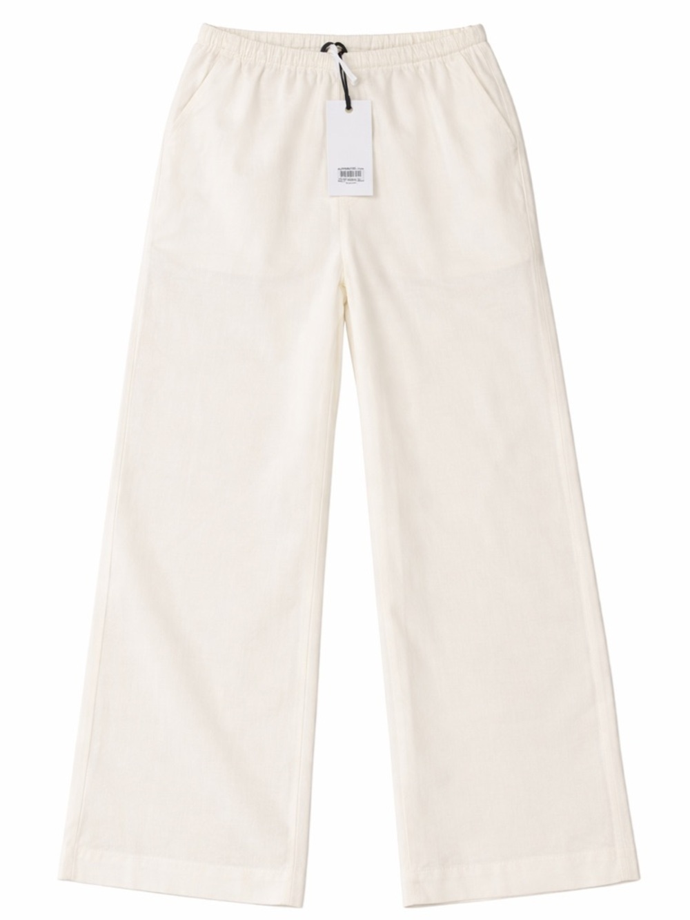 Onia Wide-Leg Pants in Off-White/Cream - Picture 2 of 5